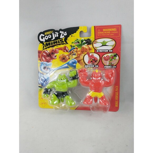 HEROES OF GOO JIT ZU MINIS BLAZAGON VS ROCK JAW 2 PACK NIB MOC - Picture 1 of 9